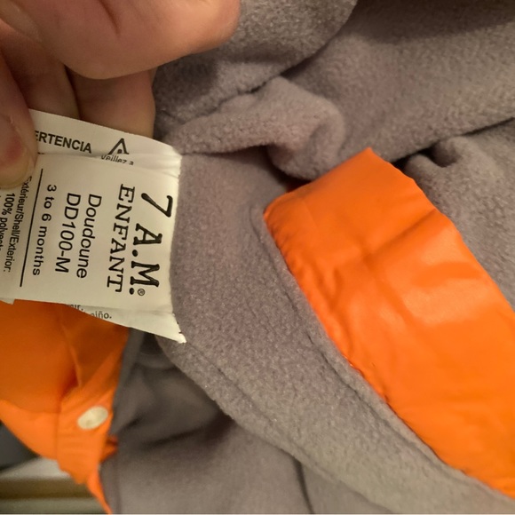 7 AM enfant 3-6 months coat overall bunting - Picture 4 of 4